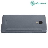 Nillkin ультра тонкий чехол книжка для Meizu M6s - Sparkle Case Серый