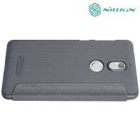 Nillkin ультра тонкий чехол книжка для Nokia 7 - Sparkle Case Серый