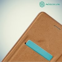 Nillkin Qin Series чехол книжка для Samsung Galaxy A8 Plus 2018 - Коричневый