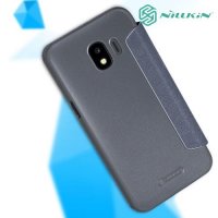 Nillkin ультра тонкий чехол книжка для Samsung Galaxy J2 (2018) SM-J250F - Sparkle Case Серый