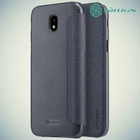 Nillkin ультра тонкий чехол книжка для Samsung Galaxy J5 2017 SM-J530F - Sparkle Case Серый