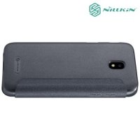Nillkin ультра тонкий чехол книжка для Samsung Galaxy J5 2017 SM-J530F - Sparkle Case Серый