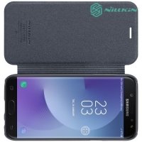 Nillkin ультра тонкий чехол книжка для Samsung Galaxy J7 2017 SM-J730F - Sparkle Case Серый