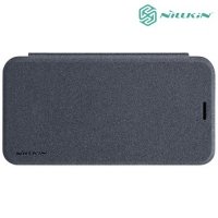 Nillkin ультра тонкий чехол книжка для Samsung Galaxy J7 Neo - Sparkle Case Серый