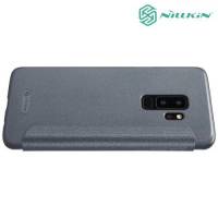 Nillkin ультра тонкий чехол книжка для Samsung Galaxy S9 Plus - Sparkle Case Серый