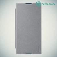 Nillkin ультра тонкий чехол книжка для Sony Xperia XA1 Plus - Sparkle Case Серый