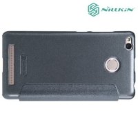 Nillkin ультра тонкий чехол книжка для Xiaomi Redmi 3 Pro / 3s - Sparkle Case Серый