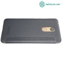 Nillkin ультра тонкий чехол книжка для Xiaomi Redmi 5 - Sparkle Case Серый