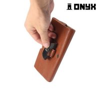 Onyx Чехол кобура на пояс ремень для телефонов до 5.5 дюймов - Коричневый