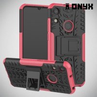 ONYX Противоударный бронированный чехол для Huawei Honor 8A - Розовый