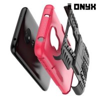 ONYX Противоударный бронированный чехол для Motorola Moto G7 Power - Розовый