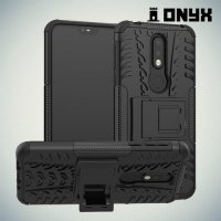 ONYX Противоударный бронированный чехол для Nokia 7.1 - Черный