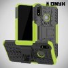 ONYX Противоударный бронированный чехол для Oppo Realme 3 - Зеленый