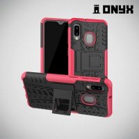 ONYX Противоударный бронированный чехол для Samsung Galaxy A20e - Розовый