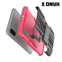 ONYX Противоударный бронированный чехол для Samsung Galaxy A70 - Розовый