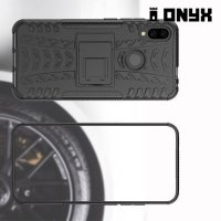 ONYX Противоударный бронированный чехол для Xiaomi Redmi Note 7 / Note 7 Pro - Черный