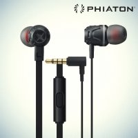 Phiaton by Cresyn C450S наушники гарнитура с плоским кабелем - Черный