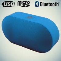 Портативная беспроводная Bluetooth колонка Wireless Speaker голубая J15