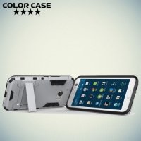 Противоударный гибридный чехол для HTC 10/10 Lifestyle - Серый