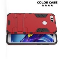 Противоударный гибридный чехол для Huawei Honor 7X - Красный