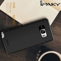 IPAKY Противоударный гибридный чехол для Samsung Galaxy Note 7 - Черный