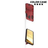 Противоударный гибридный чехол для Samsung Galaxy S9 Plus - Красный
