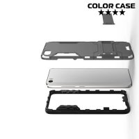 Противоударный гибридный чехол для Xiaomi Mi5 - Серебряный
