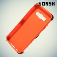 Противоударный защитный чехол для Samsung Galaxy A3 - оранжевый