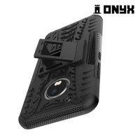 Противоударный защитный чехол для Moto G5 Plus - Черный