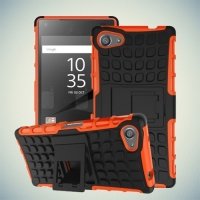 Противоударный защитный чехол для Sony Xperia Z5 Compact E5823 - Оранжевый