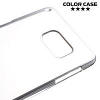 Прозрачный кейс для Samsung Galaxy S6 Edge Plus - Серебряный