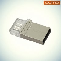 Флешка для телефона OTG microUSB+USB2.0 Qumo Keeper 32Гб