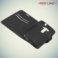 Red Line чехол книжка для ASUS Zenfone 2 Lazer (Laser) ZE500KL ZE500KG - Черный