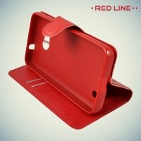 Red Line чехол книжка для Microsoft Lumia 550 - Красный