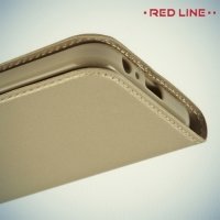 Red Line чехол книжка для Samsung Galaxy A3 2017 SM-A320F - Золотой