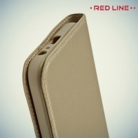 Red Line чехол книжка для Samsung Galaxy A7 2017 SM-A720F - Золотой