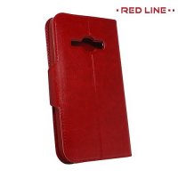 Red Line чехол книжка для Samsung Galaxy J1 2016 SM-J120F - Красный