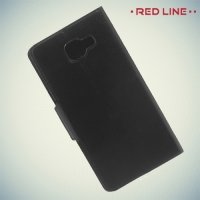 Red Line чехол книжка для Samsung Galaxy J3 2016 SM-J320F - Черный