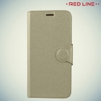 Red Line чехол книжка для Samsung Galaxy J3 2017 SM-J330F - Золотой