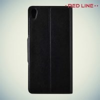 Red Line чехол книжка для Sony Xperia E5 F3311 - Черный