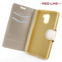 Red Line чехол книжка для Xiaomi Redmi 4 - Золотой