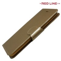 Red Line Flip Book чехол для Samsung Galaxy J4 2018 SM-J400F - Золотой