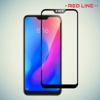 Red Line Full Glue стекло для Xiaomi Mi 8 Lite с полным клеевым слоем - Черная рамка