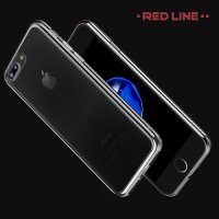 Red Line iBox Blaze силиконовый чехол для iPhone 8 Plus / 7 Plus с металлизированными краями - Черный