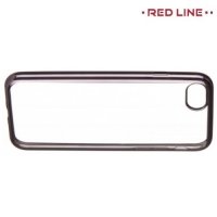 Red Line iBox Blaze силиконовый чехол для iPhone 8/7  с металлизированными краями - Черный