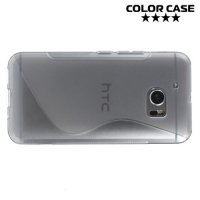 Силиконовый чехол для HTC 10 / 10 Lifestyle - S-образный Серый
