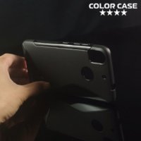 Силиконовый чехол для HTC Desire 10 pro - S-образный Черный
