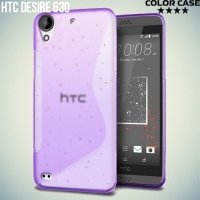 Силиконовый чехол для HTC Desire 630 - S-образный Фиолетовый