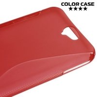 Силиконовый чехол для HTC One A9 - S-образный Красный