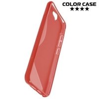 Силиконовый чехол для HTC One A9 - S-образный Красный